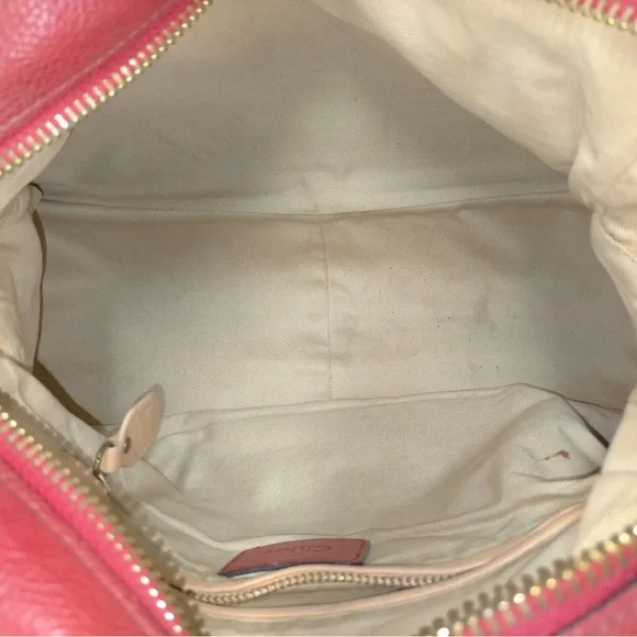 Chloe Paraty Red Leather Satchel Handbag - Picture 7 of 8